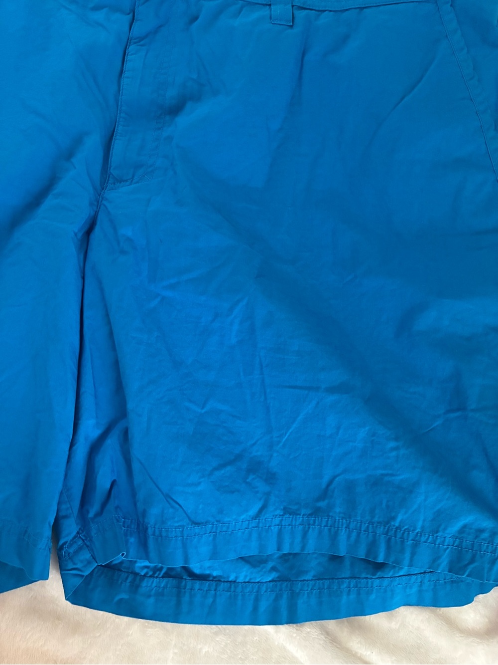 Columbia men’s Shorts Size 50 x 10 Blue, Flat Front cotton - Picture 4 of 5